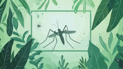 Dengue Mosquito Spray Insect Repellent Flat Vector Illustration