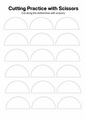 Fun and engaging cutting practice worksheets for kindergarten! Boost fine motor skills with simple shapes, lines, and patterns. Perfect for beginners and young learners.