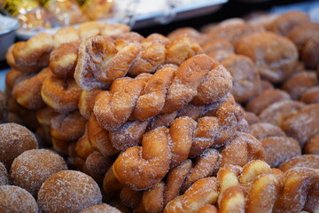 Korea's popular twisted donut, kkwabaegi