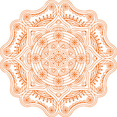Beautiful Mandala Art and Vector Mandala Design Image.