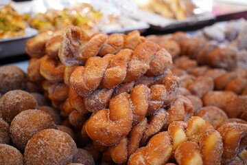 Korea's popular twisted donut, kkwabaegi