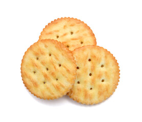 Cracker isolated on white background