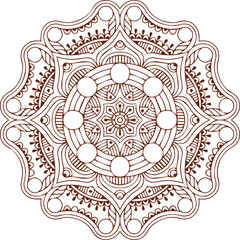 Beautiful Mandala Art and Vector Mandala Design Image.