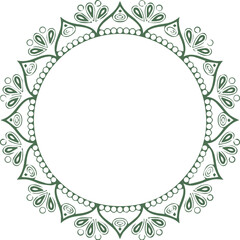 Beautiful flower art and mandala vector design