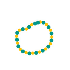 colorful beaded bracelet