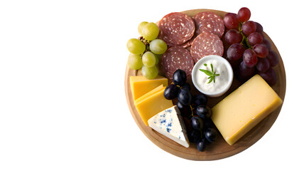 cheese and grapes
