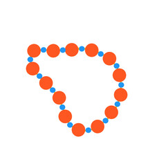 colorful beaded bracelet