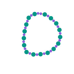 colorful beaded bracelet