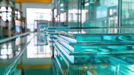 Glass factories manufacture glass for use in residential and commercial buildings, offering products in various sizes and thicknesses