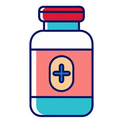Obraz premium pill bottle icon design
