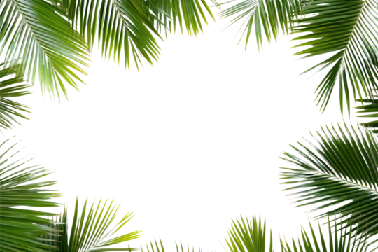 PNG Real palm leaves leaf background tropical.