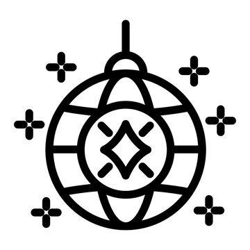 recommend clip art: Disco Lamp Outline Style