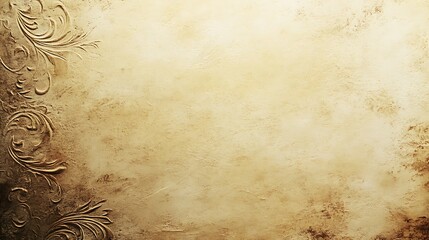 Elegant Antique Textured Background With Floral Design