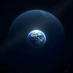 Fototapeta premium earth and moon