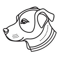 dog silhouette vector