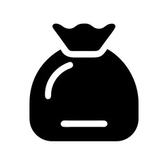 plastic garbage bag icon design