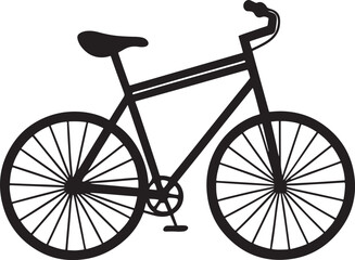 Bicycle vector illustration and silhouette