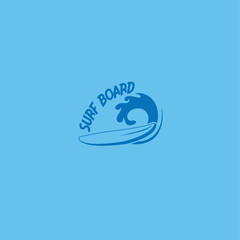 surf board logo vector