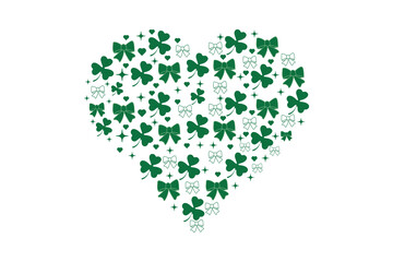 love Hurts Coquette St. Patrick's Day EPS T-shirt Design