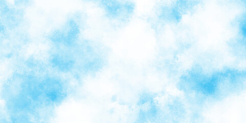 sky clouds for wallpaper backdrop background, watercolor abstract texture with white clouds and blue sky, shiny and clear painted light blue clouds watercolor background.