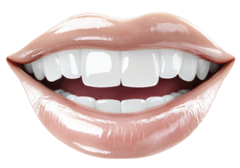 PNG White lips teeth smile medication.