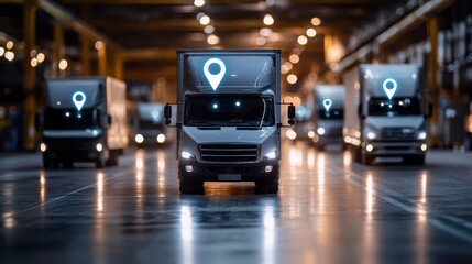 Digital dashboard displaying live order statuses and delivery tracking