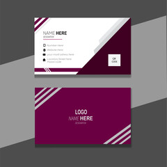  Creative and clean corporate business card template.