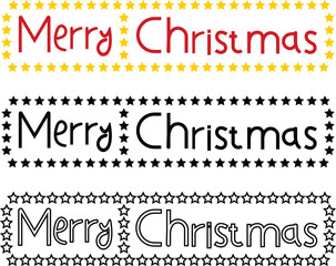 Holiday merry Christmas Party Invitation Design Template with flat line set art icons Christmas greeting card vector for apps or web poster text elements decoration isolated on transparent background