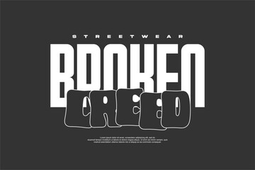 urban tshirt streetwear fashion design vector suitable for printing