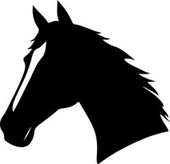 Horse Head Silhouette Designs, Elegant Horse Head Art, Minimalist Horse Silhouettes, Modern Horse Head Design, Abstract Horse Silhouette Art, Graceful Horse Head Profiles, Stylish Horse Silhouette Pat