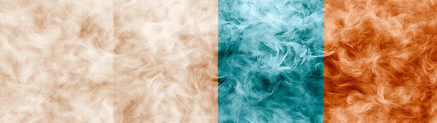 Obraz premium Abstract textured background featuring soft gradients of beige, teal, and copper hues. background soft tones tranquil vibes concept