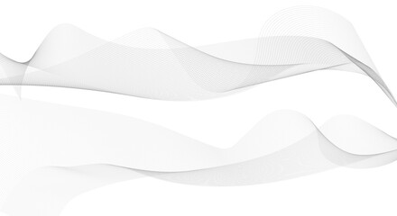 Gray and white abstract background with flowing particles. Digital future technology concept. vector illustration.