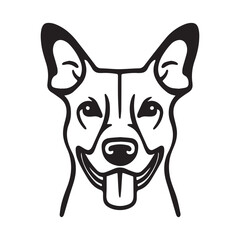 dog silhouette vector