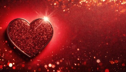 Valentine background with hearts, Glitter texture background 