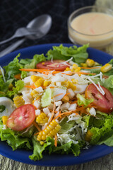 salad with vegetables and fruit
