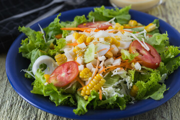salad with vegetables and fruit