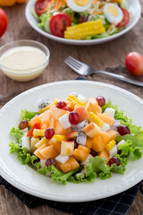 salad with vegetables and fruit