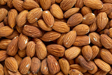 almonds on a table