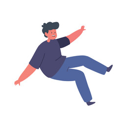 Happy Kid Jumping With Glee, Showing Carefree Spirit And Boundless Energy. Outdoor Activities, Summer Camps