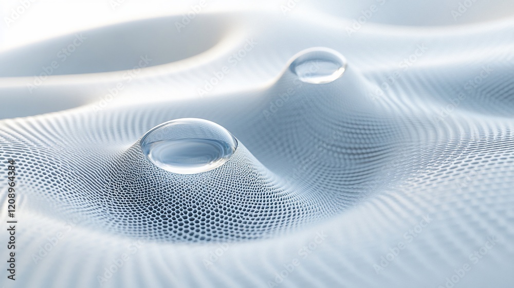 Aufkleber abstract background with two water drops on a textured surface.