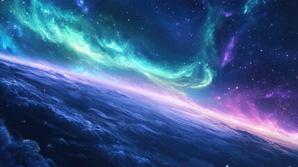 Alien Planet's Aurora, Cosmic Wonder