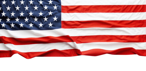 Obraz premium PNG American flag banner american white american flag.