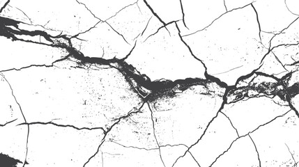 Texture soil dry crack background pattern. black and white vintage of cracked concrete scribble effect.	