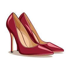 Shoes. Men's, women's and children's footwear different types, trendy casual, stylish elegant glamour and formal shoes cartoon vector side view set