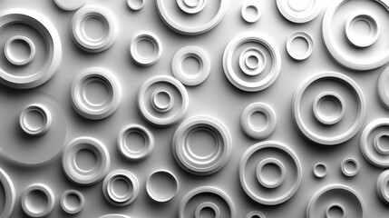 Abstract background with embossed white circles.