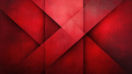 Abstract Geometric Shapes Red and White Background with Textured Diamond Pattern Modern Design