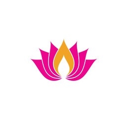 Beauty Vector lotus flowers design logo Template icon