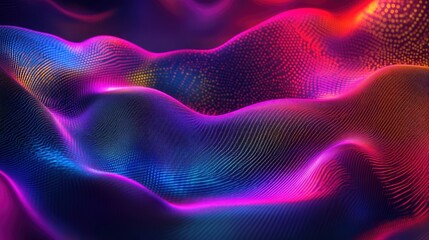 Obraz premium Multi-colored sound wave background, background.