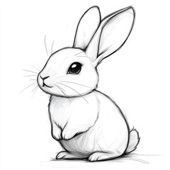 Obraz premium white rabbit