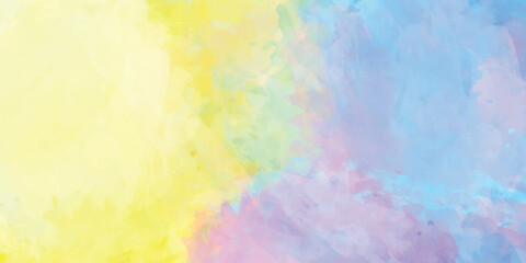 Watercolor artistic abstract pink brush stroke isolated on white background, Abstract grunge tint light blue watercolor background. Aquarelle painted azure gradient color.